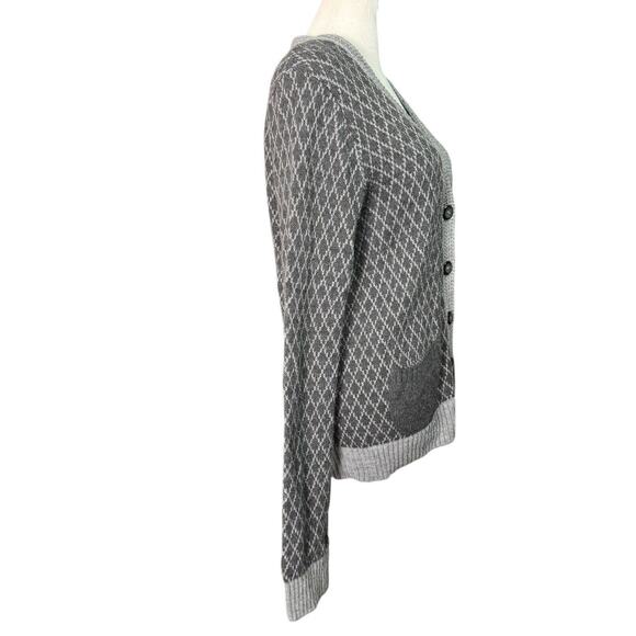 Urban Outfitters Womens L Gray Heritage Grandpacore Cardigan Sweater Cozy Cabin - Picture 3 of 8